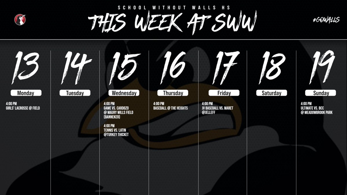 THIS WEEK IN SWW ATHLETICS!
3/13 - 3/19

#GOWALLS