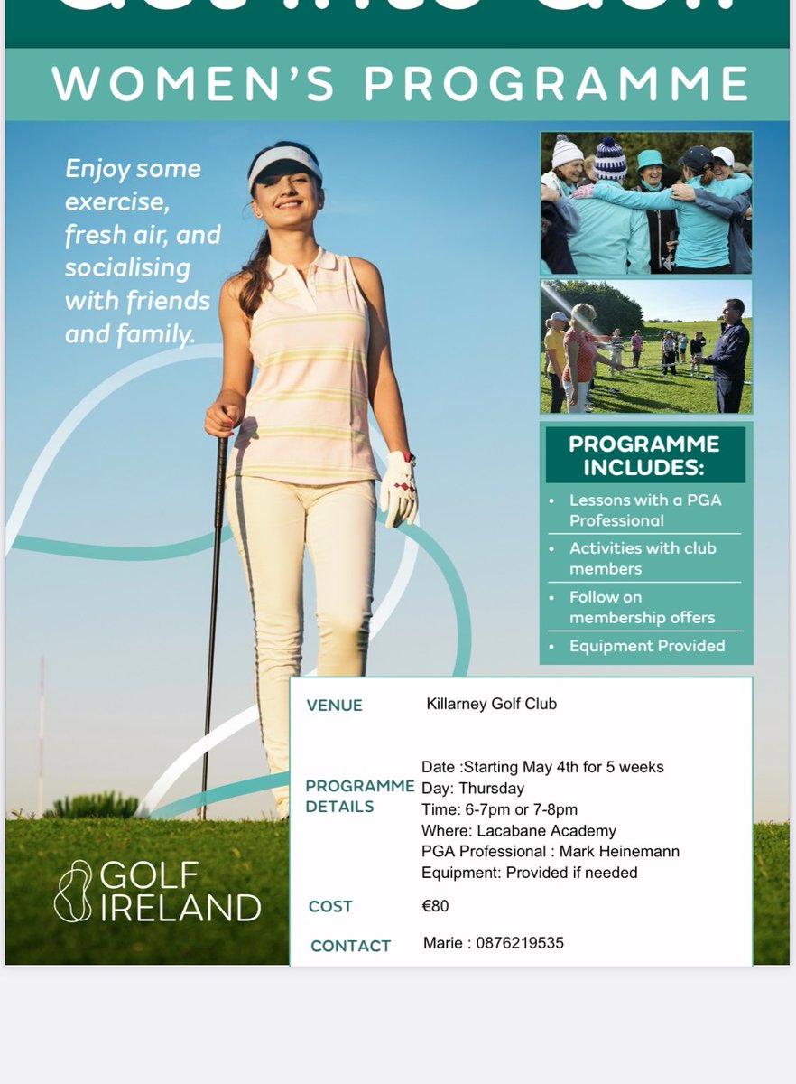 Ladies ‘Get into Golf’ offer at #KillarneyGolfClub