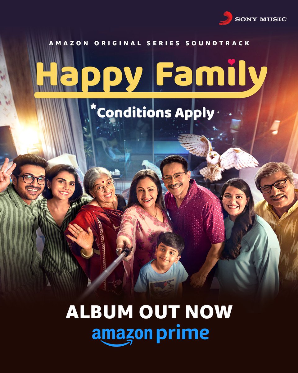 Hume hamare family ki yaad dilaye, yeh aisa album! 🥺❤️ #HappyFamilyConditionsApply full album out now. SMI.lnk.to/HappyFamilyCon… #RatnaPathakShah @RajBabbar23 @atul_kulkarni @AyeshaJhulka @raunaqkamdar @Meenal_Sahu27 #SanahKapur #AhaanSaboo @JDMajethia