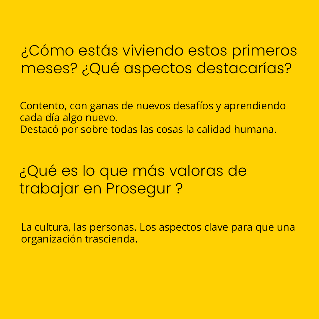 ProsegurGlobal's tweet photo. Juan Ignacio nos cuenta cómo han sido sus primeros meses como Líder de proyectos corporativos en Prosegur. ¿Quieres saber qué nos dijo? ¡No te lo pierdas!
#TalentoProsegur #OrgulloProsegurer https://t.co/MHJUlaTlbm