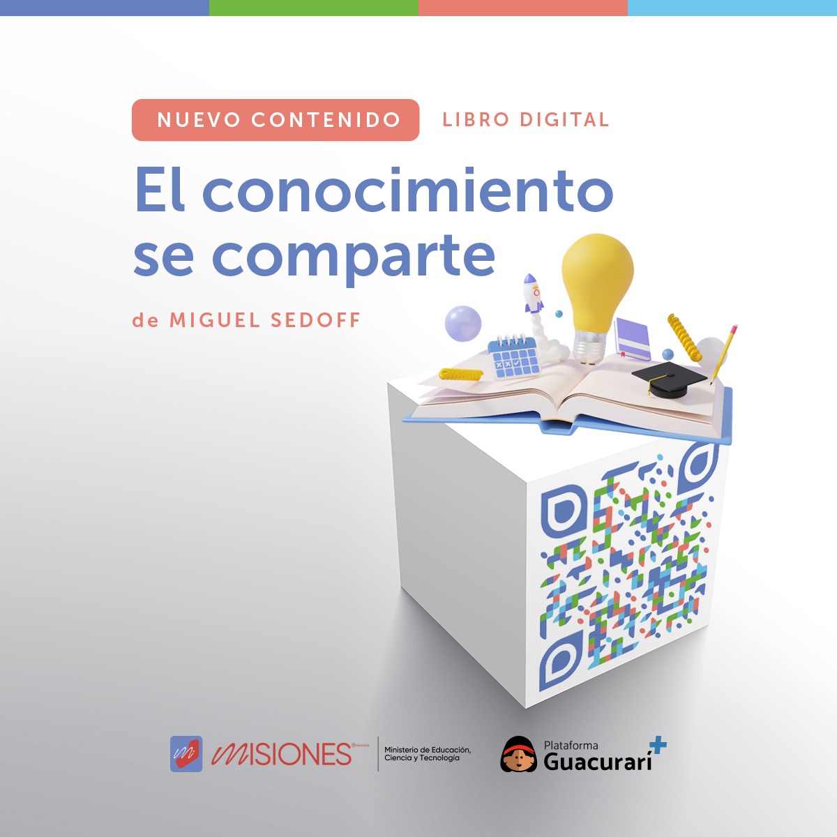 misioneseduca's tweet photo. 📖El libro "El conocimiento se comparte" quien tiene como autor al Ministro de Educación de la provincia @miguel_sedoff se encuentra disponible en #Plataforma Guacurarí.
Para descargar el libro digital 👉 https://t.co/5o3OdVA94o
#EducaciónMisiones #ElConocimientoSeComparte https://t.co/e907ncAisQ
