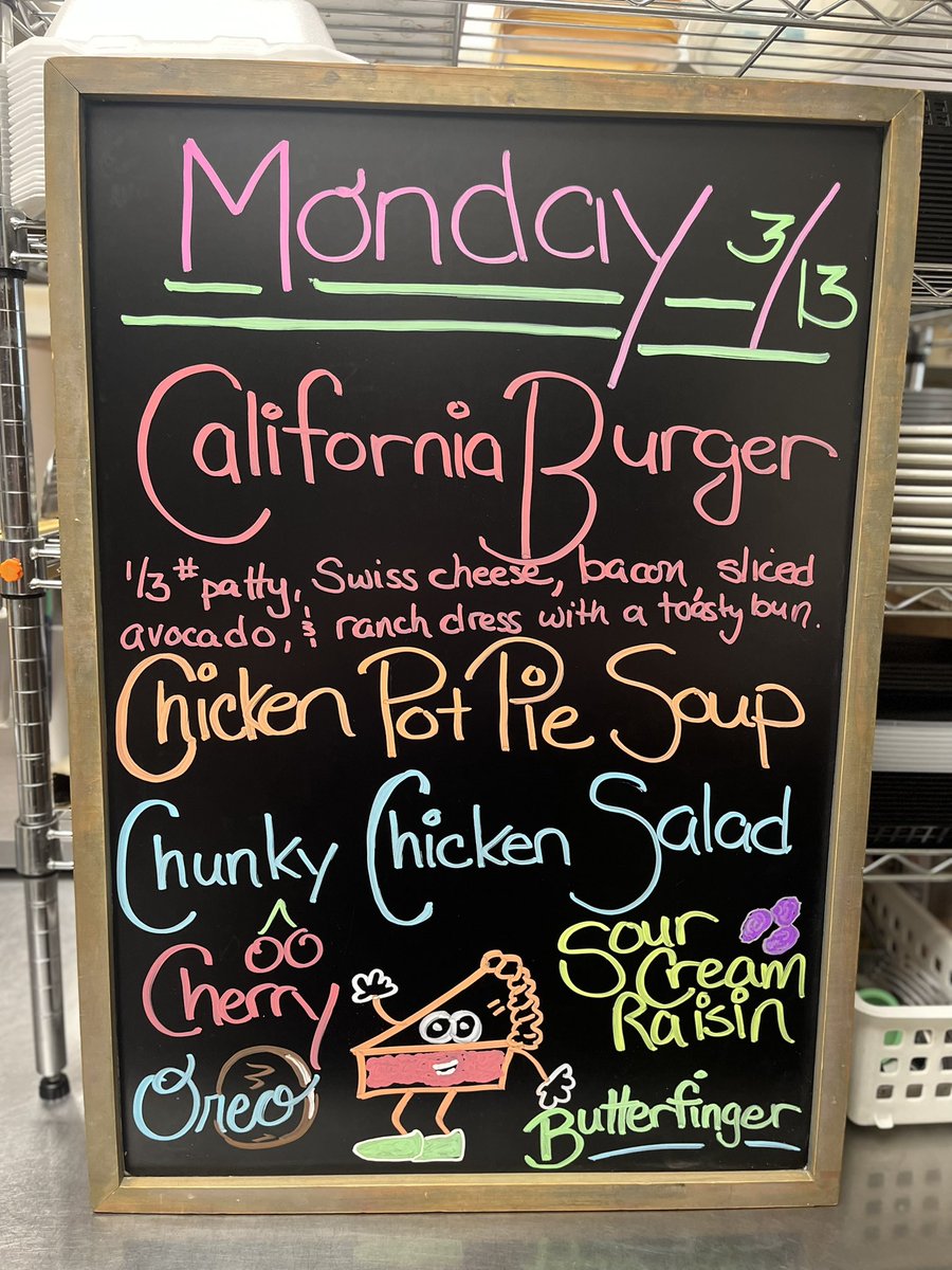 ngcitycafe's tweet photo. Good morning peeps! 🐤☕️
Cali Burger today with Chicken Pot Pie soup. Sour Cream Raisin & Oreo pies too. Have a fantastic day!
#newmangrove #caliburger
#shoplocal #shopsmall https://t.co/VZ2UFJI5O2