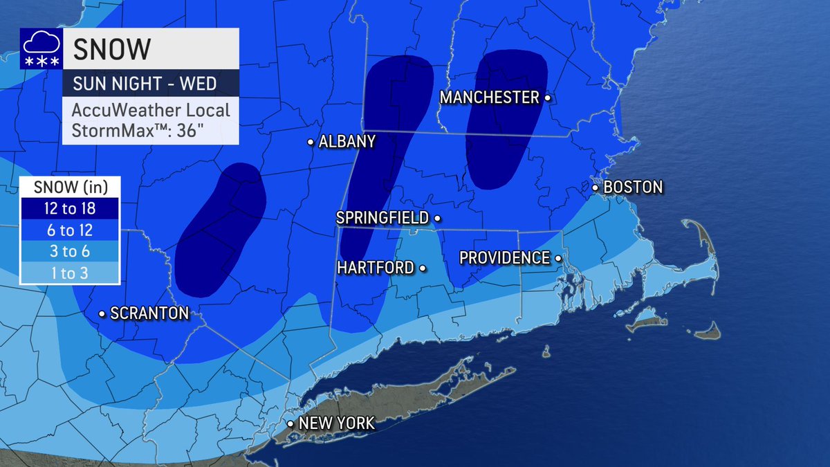 AccuWeather on Twitter "Nor'easter Update Snowfall rates of 23"/hr