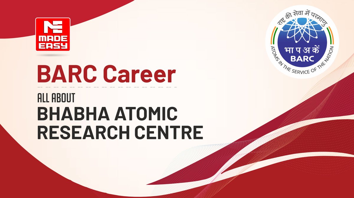 MADEEASY_Delhi's tweet photo. Are you aiming to crack the BARC entrance exam and work at one of the most renowned organizations in the nuclear power sector?

Find out all the essential information in this blog post.

Visit: https://t.co/tl9zQGfmyl

#BARCCareer #BARCRequirement #BARCExam #GATE2024 #MADEEASY https://t.co/yb9ocod9Tr