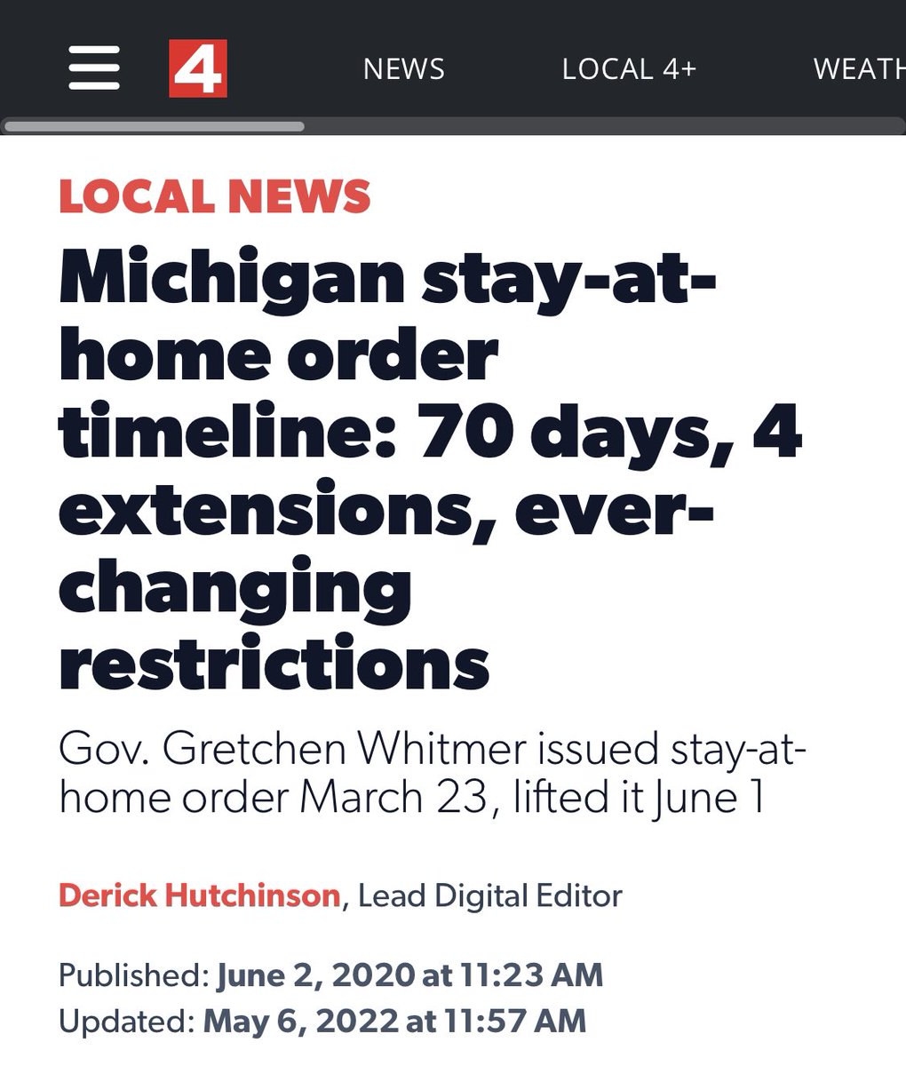 Tori_Sachs's tweet photo. Gov. Whitmer told us we’d get covid from the gas pump &amp; ordered folks stay home in 2020. 

In 2021, Restaurants had table limits until Whitmer got caught breaking her own rule.

Schools in Detroit &amp; Flint were closed into 2022.

Now she lies to rewrite history… https://t.co/deeoL1z8wE