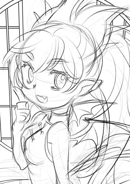 A5サイズも進めています。
がんばって可愛く描いてきます! 