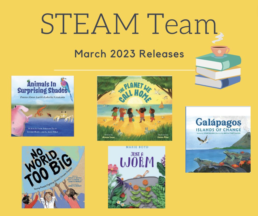 Did you add these #picturebooks to your #STEAM #STEM bookshelf yet? 👇🏽👇🏽👇🏽
#STEAMTeam23 @LeslieBulion @UrbanMuseWriter @lindsayhmetcalf @JeanetteBradley @keila_dawson @IsaacAimee