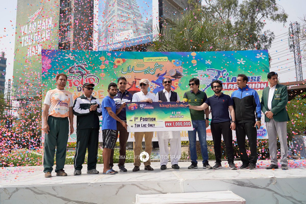 SECYASP's tweet photo. Sports Department Organised Lahore Marathon and Tour De Lahore Cycling event. We are thankful to all Athletes for participation and allied departments for their support. @CS_Punjab https://t.co/zI07zBLOZA