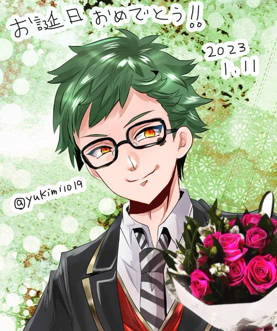 2021年～2023年に妹に「推しを誕生日に描いてくれ!!」と言われ描いて送ったやつ再掲#twstファンアート 