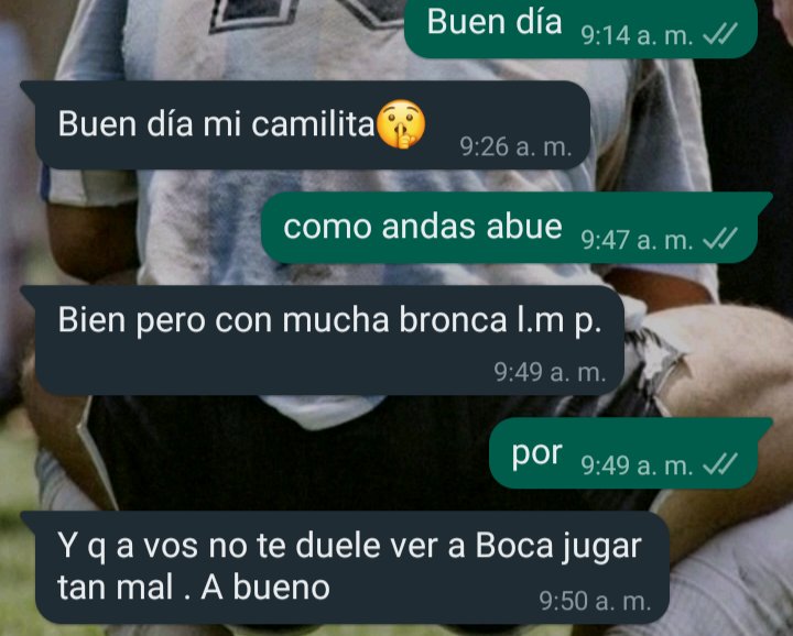 El verdadero buen día las pelotas es de mi abuela.