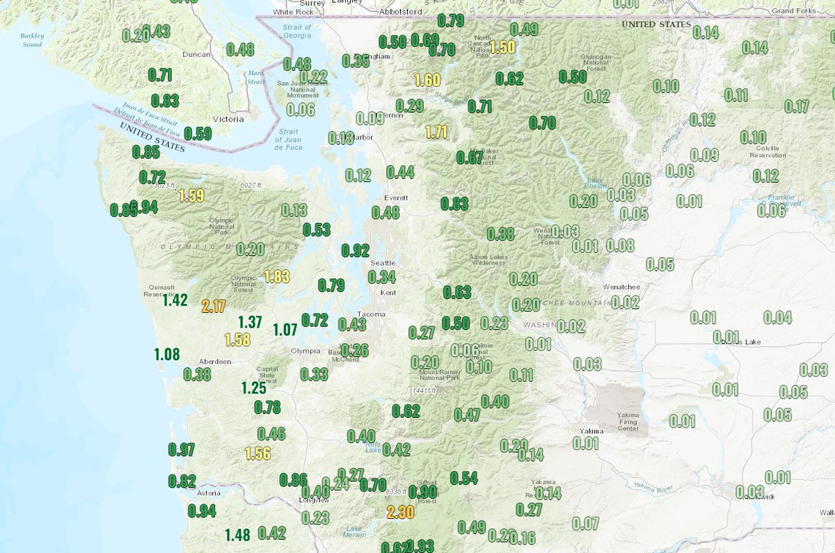Hannah Knowles on Twitter "RT KClarkWx The rain gauge at Seabeck in