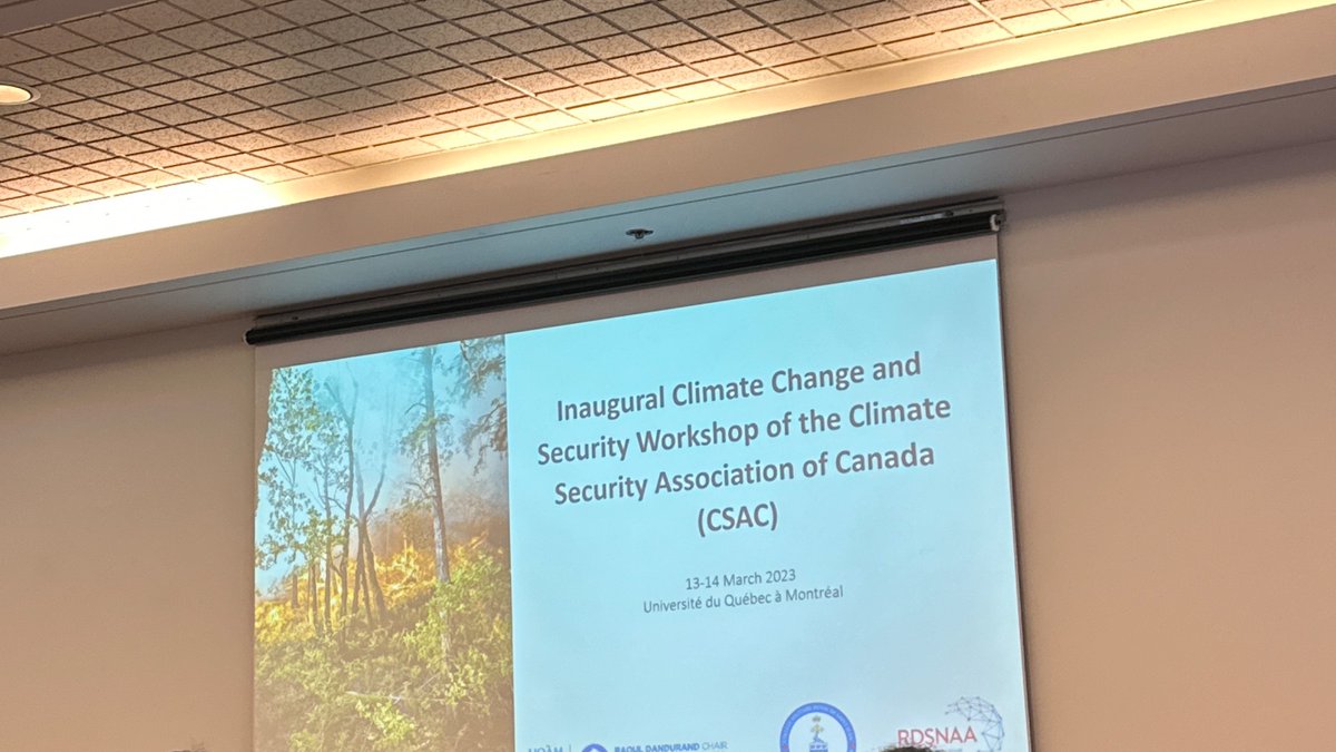 We’re excited to be here for the inaugural meeting of the Climate Change and Security Workshop of the Climate Association (CSAC) that we’re also proud to support! #climatesecurity