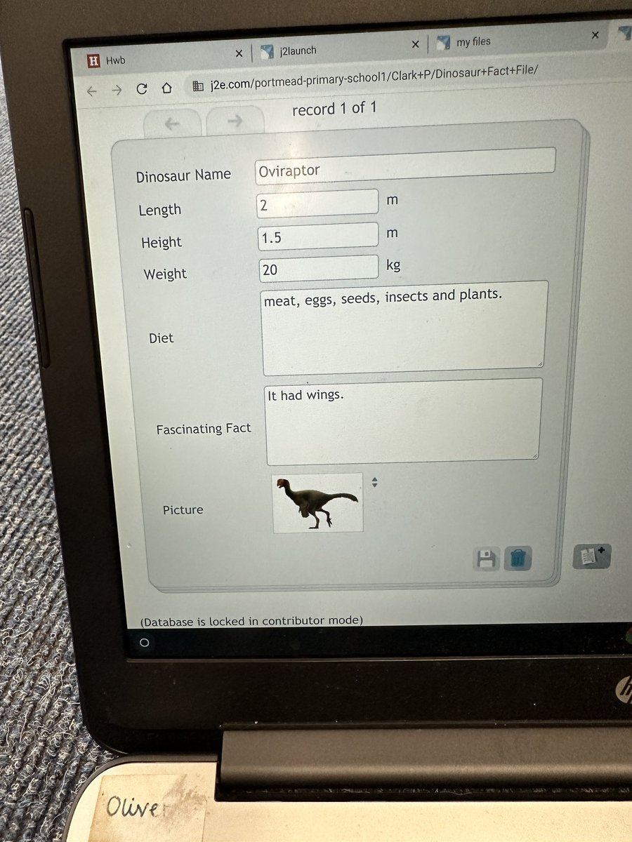 portmeadp's tweet photo. Today Year 1 were using their research maps to create a fact file on their favourite dinosaur. They used J2e database for the first time. Da iawn! 🌟 #pmdpy1 #pmdpllc #pmdpst https://t.co/JCau8xu1DF