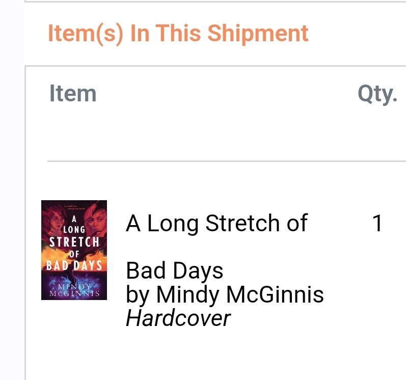 What a surprise gift when you pre-order and forget!

#ALongStretchofBadDays
<a href="/MindyMcGinnis/">Mindy McGinnis</a> 
<a href="/BNBuzz/">Barnes & Noble</a>