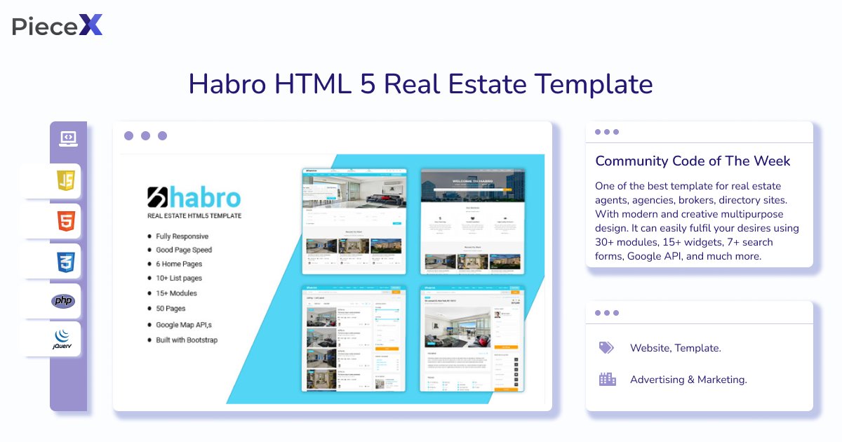 piecex_com's tweet image. Are you a real estate agent looking for a unique template to showcase your properties? Look no further than Habro!

With its creative design, you can easily create a great website that will impress potential clients.

Get it FREE!
hubs.li/Q01GxVP30

#PieceX
#CommunityCode
