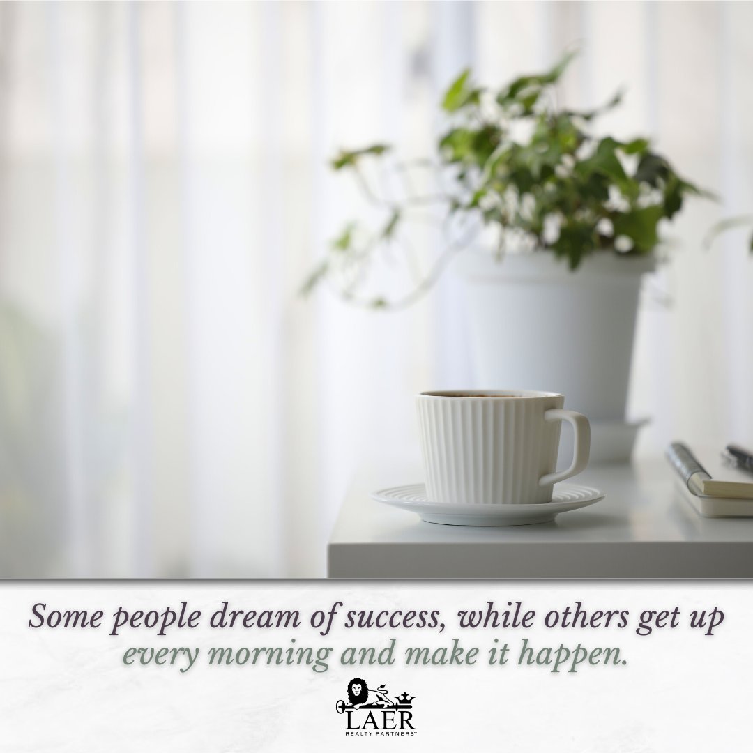 We believe that success isn't in the having, but in the doing. ✍🏻 If you do the work, 🏡 you'll ultimately have the success you seek. 🦁

#LAER #LAERrealty #Mindset #MindsetQuotes #Success #SuccessMindset #GrowthMindset #Positivity #Optimism #RealEstateSuccess #RealtorLife  ...