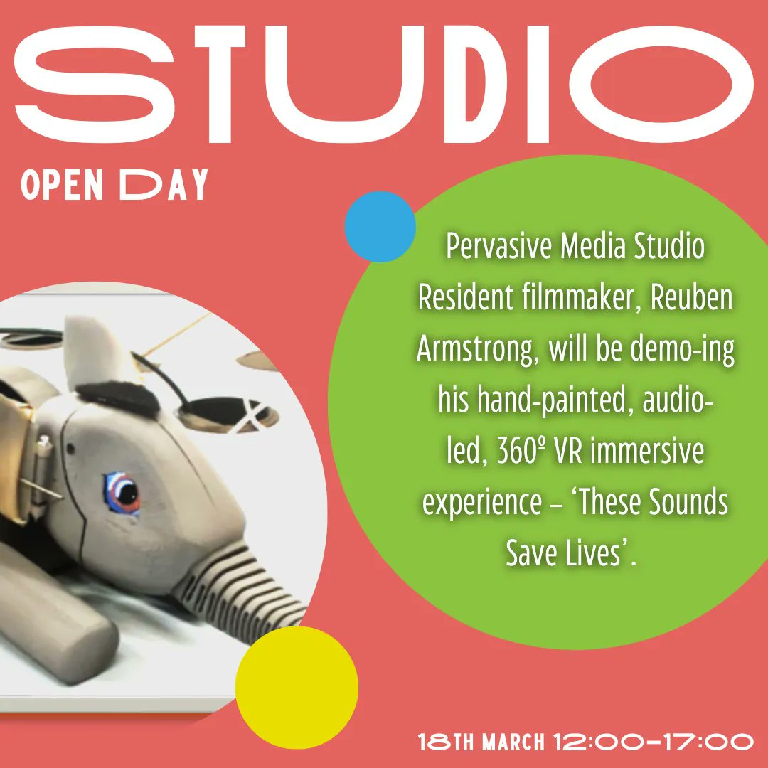 Rife Magazine (@rifemag) on Twitter photo David Smee from AniBotics will be joining us at the <a href="/PMStudioUK/">Pervasive Media Studio</a> open day on 18th March sharing their link to animal charities and how their toys evolve through interactive lessons with characters from Botswana!
Sign up to our Studio tours and find out more buff.ly/3ZOdOjB David Smee from AniBotics will be joining us at the <a href="/PMStudioUK/">Pervasive Media Studio</a> open day on 18th March sharing their link to animal charities and how their toys evolve through interactive lessons with characters from Botswana!
Sign up to our Studio tours and find out more buff.ly/3ZOdOjB