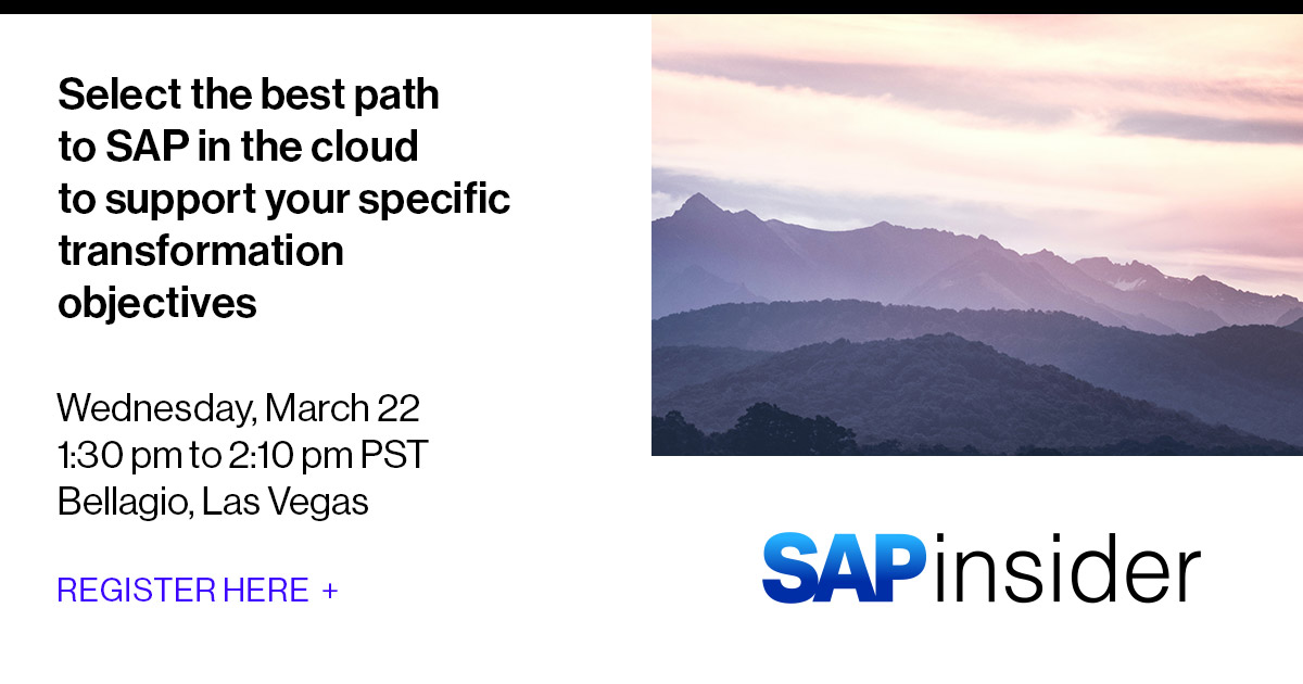 SoftwareOne's tweet image. Explore with us additional areas of value that are being realised by the most successful #SAP cloud client.
👉 Join our next speaking session at @SAPinsider Vegas 2023. social.swo.co/AN3v50Ne4Ra 

#SAPonCloud #OneStepAhead #HappyCustomer