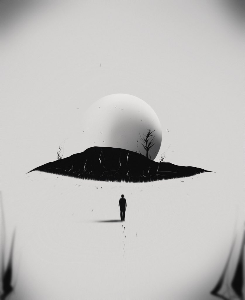 “𝐋𝐨𝐧𝐞𝐥𝐲 𝐭𝐫𝐚𝐯𝐞𝐥𝐞𝐫 🧳”

And leaves somewhere in the direction of the south
A lonely traveler in cold February…

Reserve 0.09 
𝐋𝐢𝐧𝐤 foundation.app/@Tatty.arty/mn…