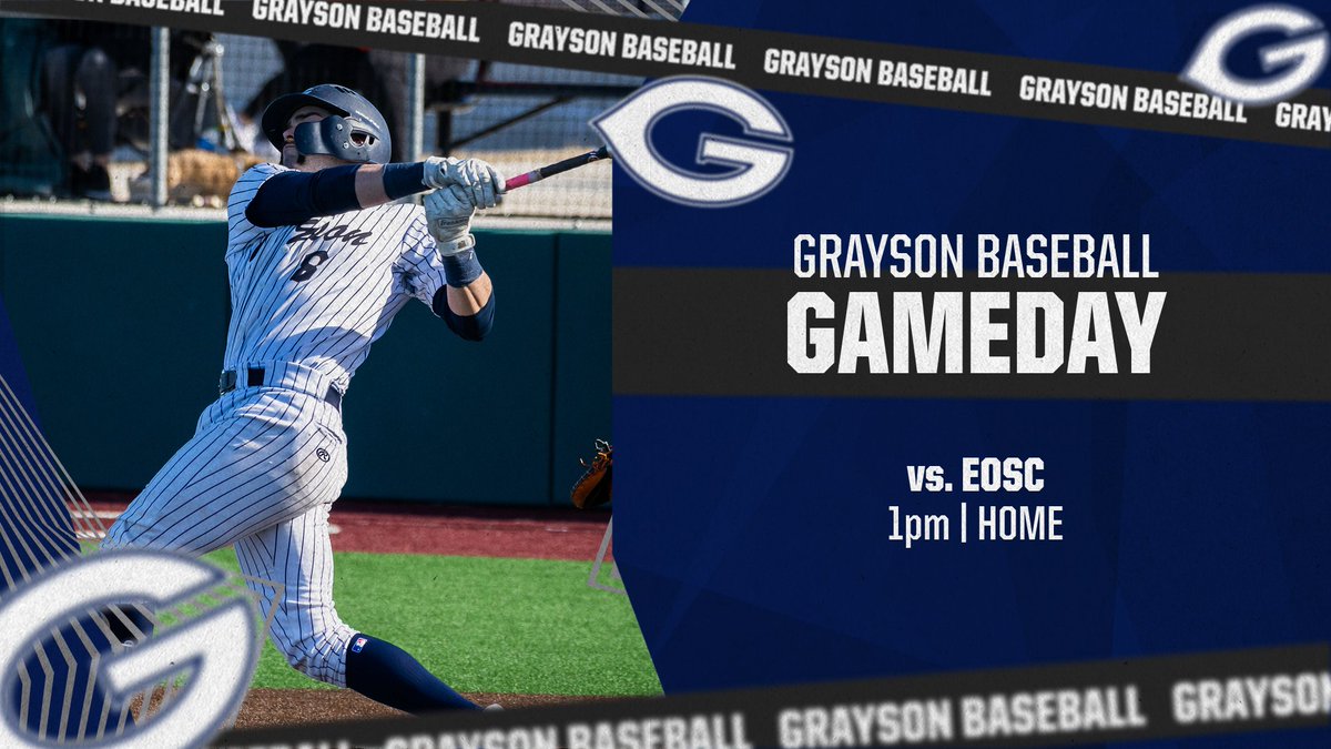 Starting off spring break at Dub Hayes 🤠
<a href="/GraysonBaseball/">Grayson Baseball</a> 

🆚 EOSC
📅 Monday, March 13th
⏰ 1pm
📍 HOME
📊 bit.ly/3Jf7RFu