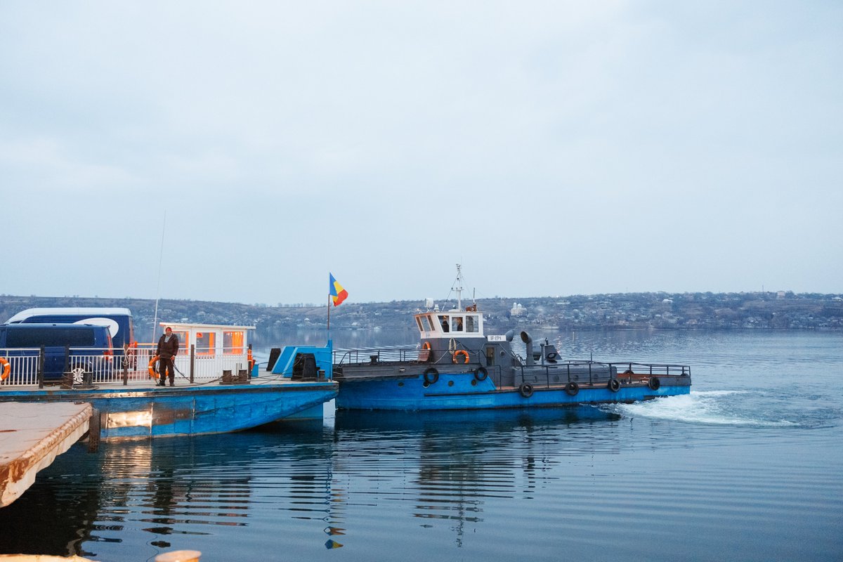 UNDPMoldova's tweet photo. A feasibility study for “Bacul Molovata” Ferry crossing was conducted with @EUinMoldova &amp; UNDP support. The study was presented last week and proposes several viable options of vessels &amp; takes inventory of needed repairs, so crossing is safe. 
https://t.co/LkzLRZyQs2 https://t.co/AebIVEQzVY