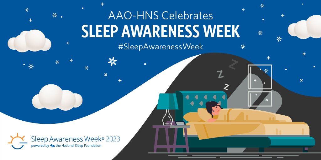 March 12-18 is Sleep Awareness Week. Participate in building awareness on the importance of sleep to  health and well-being with this toolkit made available by the Academy. #SleepAwarenessWeek entnet.org/about-us/campa…