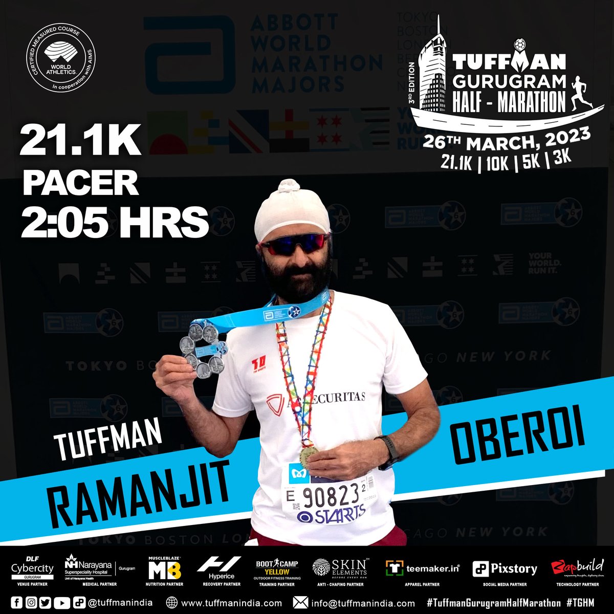 TuffmanIndia's tweet photo. ๐๐ผ๐ผ๐ธ๐ถ๐ป๐ด ๐ณ๐ผ๐ฟ ๐ฎ ๐ฆ๐๐ฏ ๐ญ๐ฎ๐ฑ ๐บ๐ถ๐ป๐ ๐ฎ๐ญ.๐ญ๐ ๐ณ๐ถ๐ป๐ถ๐๐ต ๐๐ต๐ถ๐ ๐๐ถ๐บ๐ฒ? ๐
Join Raman Oberoi at the #TuffmanGurugramHalfMarathon (3rd Edition) on 26th March, 2023 ๐๐ป
#TGHM #TuffmanGurugramHM #TGHM2023 #AIMSWorldRunning #BeATuffman #Tuffman
#TuffWoman
1/5 https://t.co/fy72bdTRTp