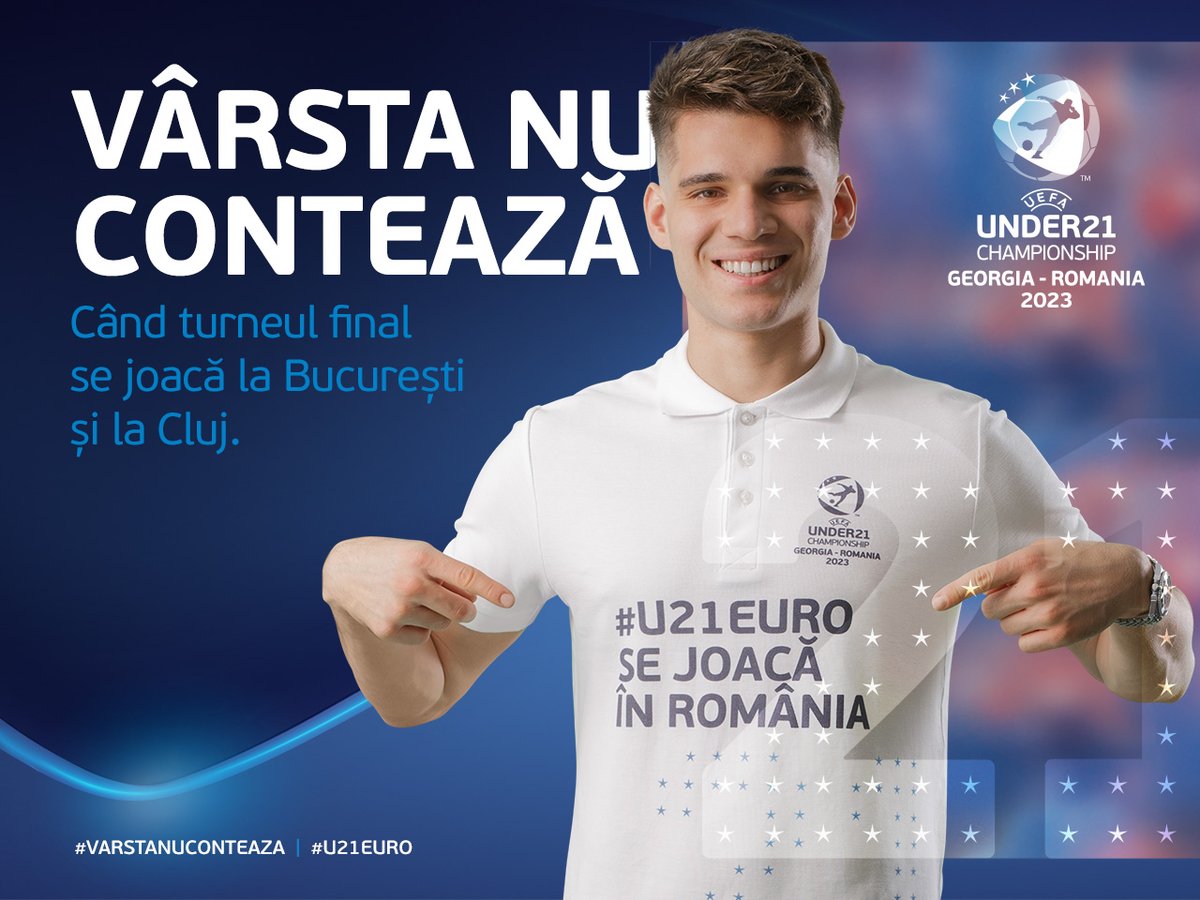 Mai sunt 💯 de zile până la startul EURO UEFA Under 21! Biletele s-au pus azi în vânzare 👉 bit.ly/3Lg1OTJ