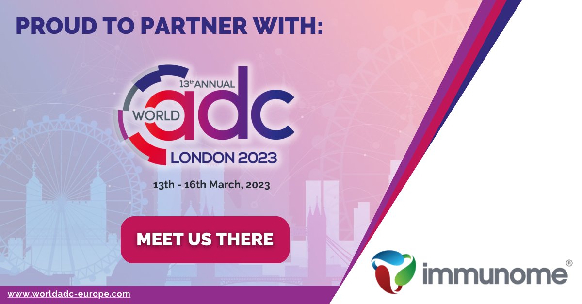 We’re delighted to be partnering with the World ADC London Summit from March 13-16, Europe’s definitive #AntibodyDrugConjugate event dedicated to maximizing the therapeutic window of ADCs. Register &amp; use our code (30318SPN) to receive a 20% discount: bit.ly/3mGswuI