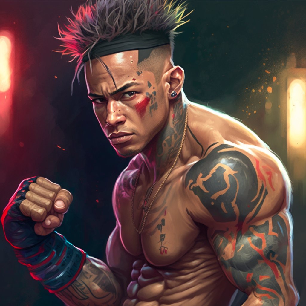 artecomia's tweet photo. Imagina se o #NeymarJr fosse um personagem do #game #StreetFighter?
✏️ Instrução/Prompt: neymar jr in the style of street fighter game --q 2
#Midjourney #MidjourneyArt #AI #AIArt #AIArtWork #Art #Arts #NeuralNetworkArt #Arte #ArteComIA #ArteIA #IA #InteligenciaArtificial https://t.co/OLPwyCRzwg