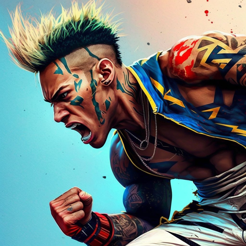 artecomia's tweet photo. Imagina se o #NeymarJr fosse um personagem do #game #StreetFighter?
✏️ Instrução/Prompt: neymar jr in the style of street fighter game --q 2
#Midjourney #MidjourneyArt #AI #AIArt #AIArtWork #Art #Arts #NeuralNetworkArt #Arte #ArteComIA #ArteIA #IA #InteligenciaArtificial https://t.co/OLPwyCRzwg