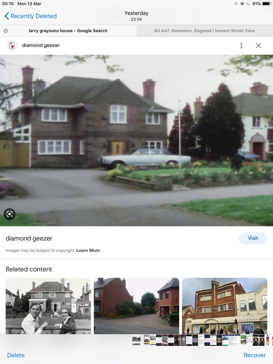MCY1X's tweet image. Watched a prog about #LarryGrayson last night. 
Here’s his house back when he lived in it, and now. 
#Nuneaton