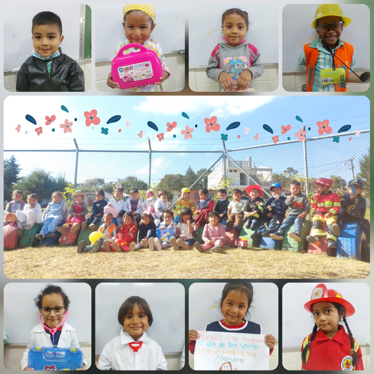 Doctors, nurses, carpenters and teachers-- the future is so bright for these tiny dreamers!

We love all of the inspiring occupations students chose for career day!