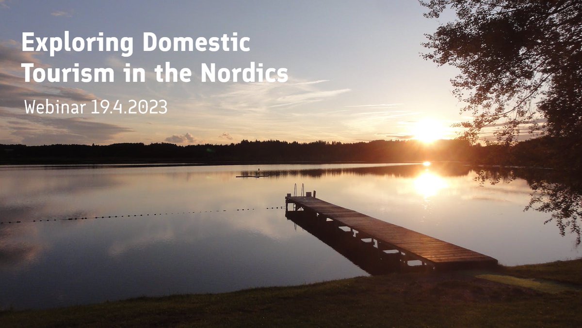 ida_honkanen's tweet photo. Join us online on the 19th of April to hear about the current situation and future prospects of domestic tourism in the Nordic countries. 

📅 Date: 19 April 2023
🕐 Time: 13:00 - 15:00 (UTC+3)
🌍 Type: Online

Read more and register here 👉 https://t.co/jSlFetR52u

#tourism https://t.co/mCWjuIYfvb