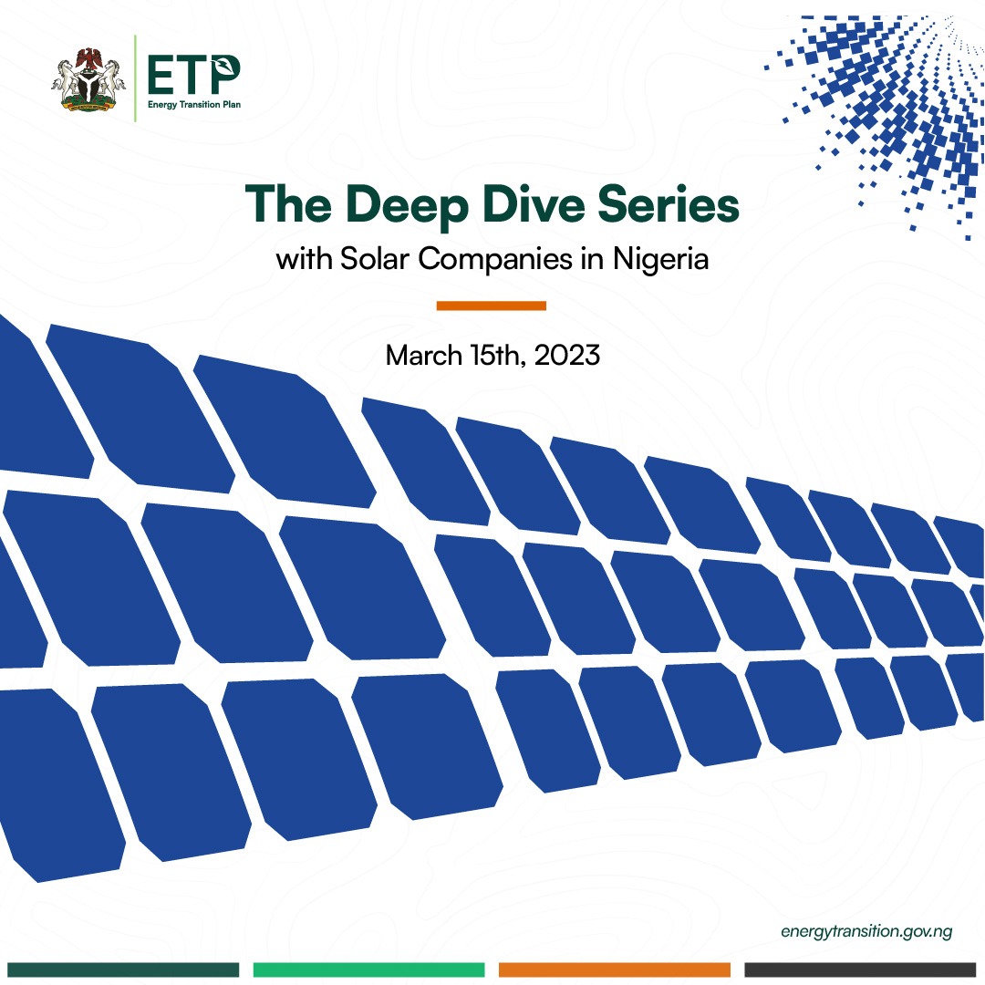 NigeriaETP's tweet photo. This Wednesday at 10am, join us as we deep dive into Finance, Capacity and Fragmentation in the Solar Industry in Nigeria. 

If you haven't registered, register here https://t.co/YAcnJhE7TB

#EnergyTransition
#NigeriaEnergyTransitionPlan https://t.co/tOq6QhP5AO