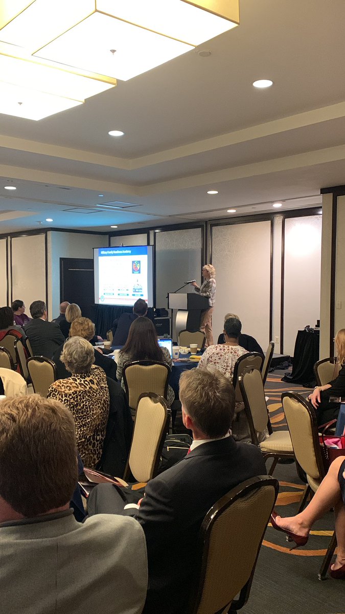 #DoD Speaking at @NAFISschools conference about prioritizing military connected kids! #milkids #impactaid