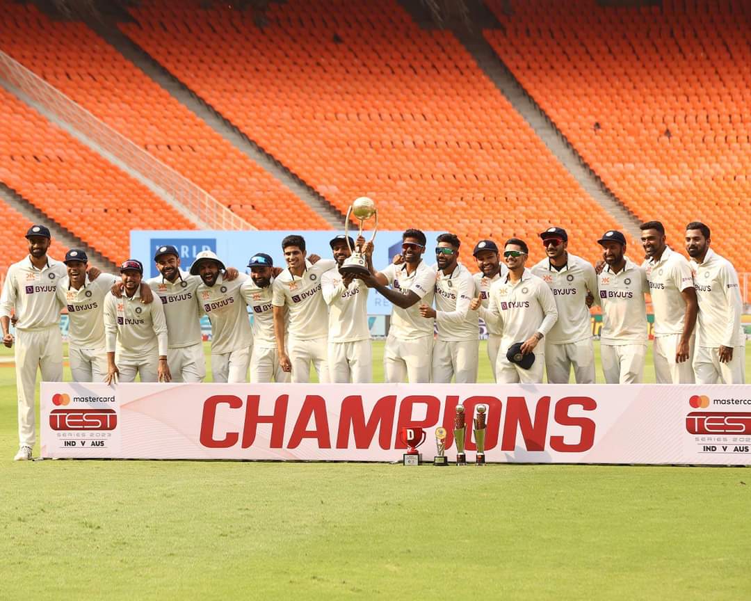 Congratulations #TeamIndia 🏏🇮🇳👏👏
Won The Series 2-1 💙

#INDvsAUS #BorderGavaskarTrophy #BorderGavaskarTrophy2023