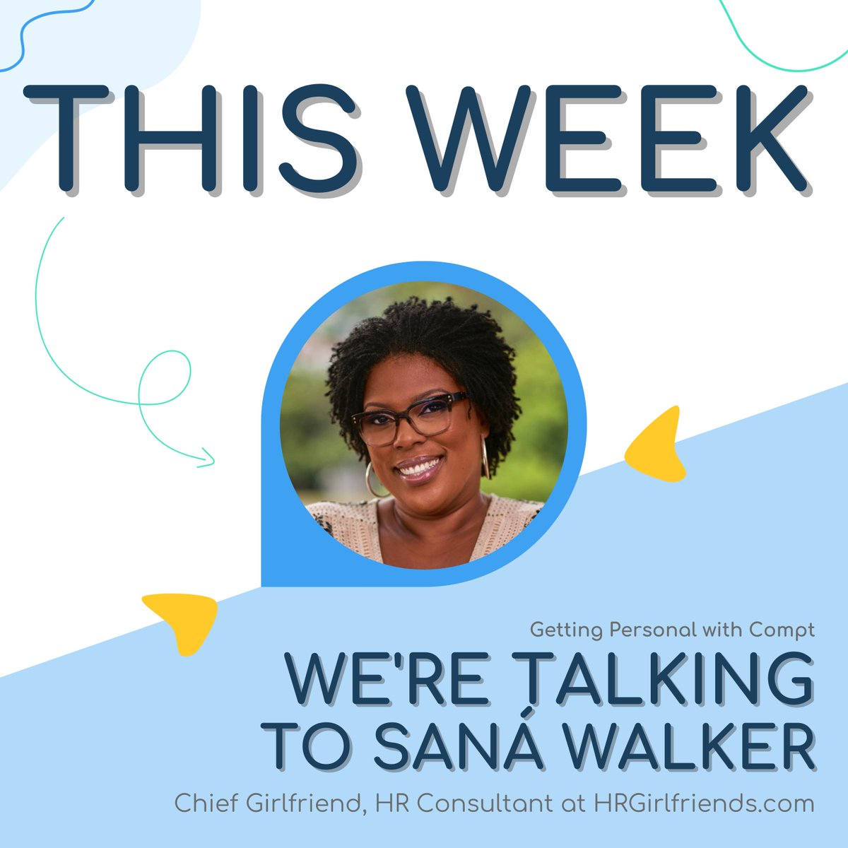 ComptHQ's tweet photo. This week on #GettingPersonal with Compt - just in time for Equal Pay Day - we're chatting with Chief Girlfriend / HR Consultant / DEIB Advocate Sana' Walker! Join us live on LinkedIn, Wednesday at 11a EDT!
#DEI #EqualPayDay #PayEquity https://t.co/mTGJhByHV1