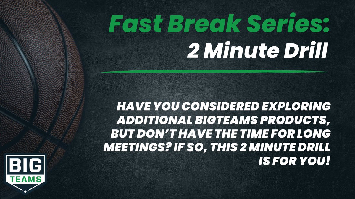 BigTeams's tweet photo. ⏰Time is ticking… sign up for a Fast Break session! We’re offering multiple topics that’ll help you check off your to-do list! ✅

Save your seat ➡️ https://t.co/JKmryLQSo2

#FastBreakSeries #BigTeams #Conferences https://t.co/GtqI78fGbh