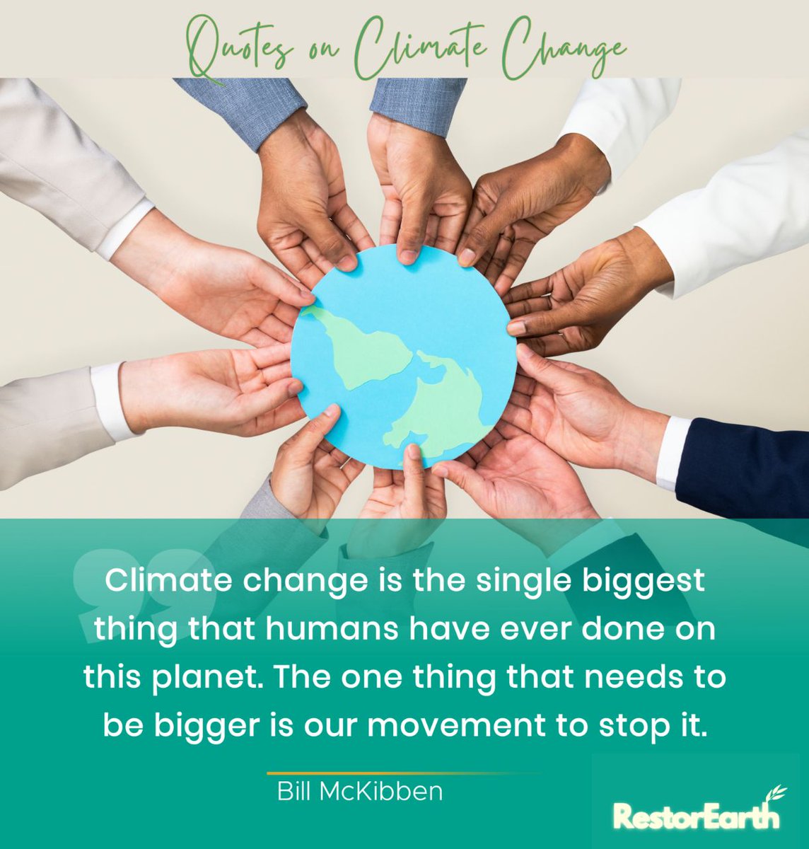 savearth_caf's tweet photo. Mankind has demonstrated that we are capable of accomplishing anything we set our minds to.
To secure a world that generations to come can thrive in, we must set our minds on climate action.
Be a part of the solution.
#RestorEarth
#ClimateAction #ClimateChangeQuotes https://t.co/mG2PV1vdRX