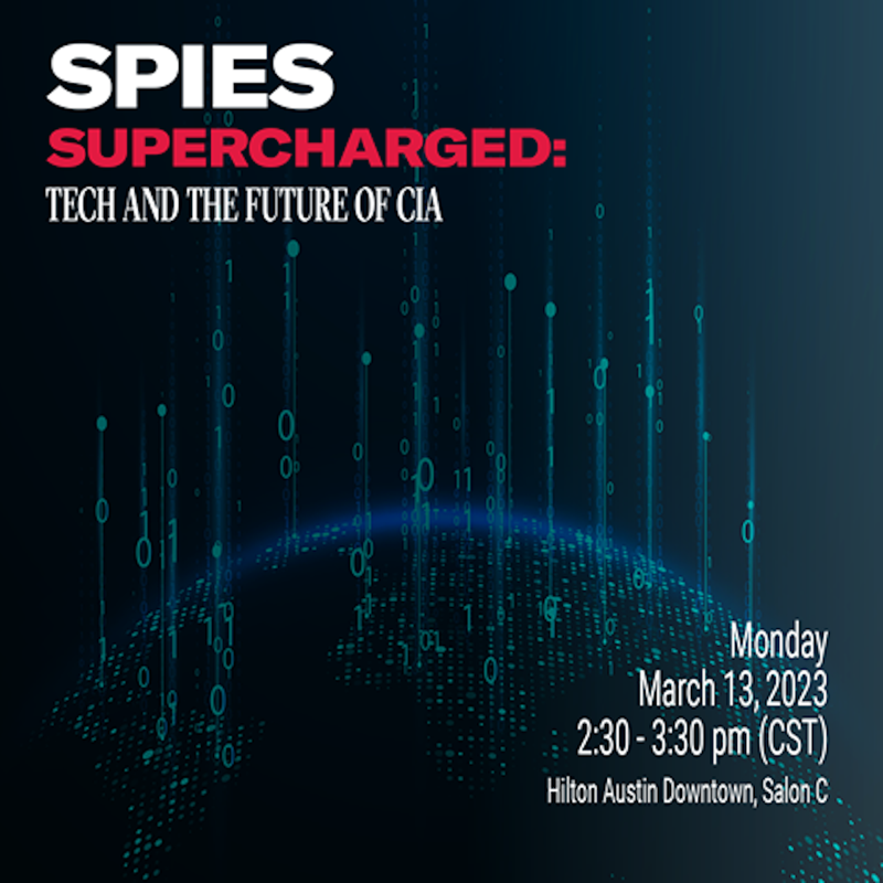 CIA's tweet photo. You still have time to watch #CIA's "Spies Supercharged" panel!
#CIASXSW #SXSW #SXSW2023 #FutureofIntelligence #EmergingTech #Technology