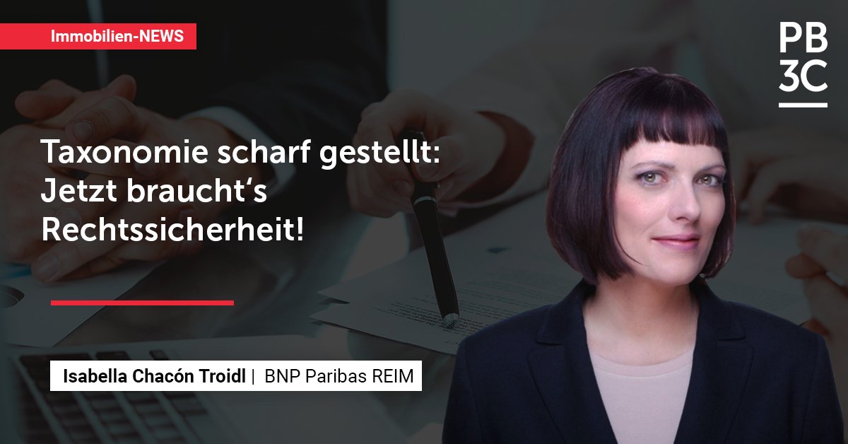 PB3C_GmbH's tweet photo. Bleiben Sie auf dem Laufenden mit den #PB3C-News: Taxonomie scharf gestellt: Jetzt braucht‘s Rechtssicherheit! Ein Kommentar von (Isabella Chacón Troidl, CEO/Vorsitzende der Geschäftsführung bei BNP Paribas REIM)
Mehr dazu finden Sie hier: https://t.co/wB1jBAzxpX https://t.co/Z0RFDK1Dmj