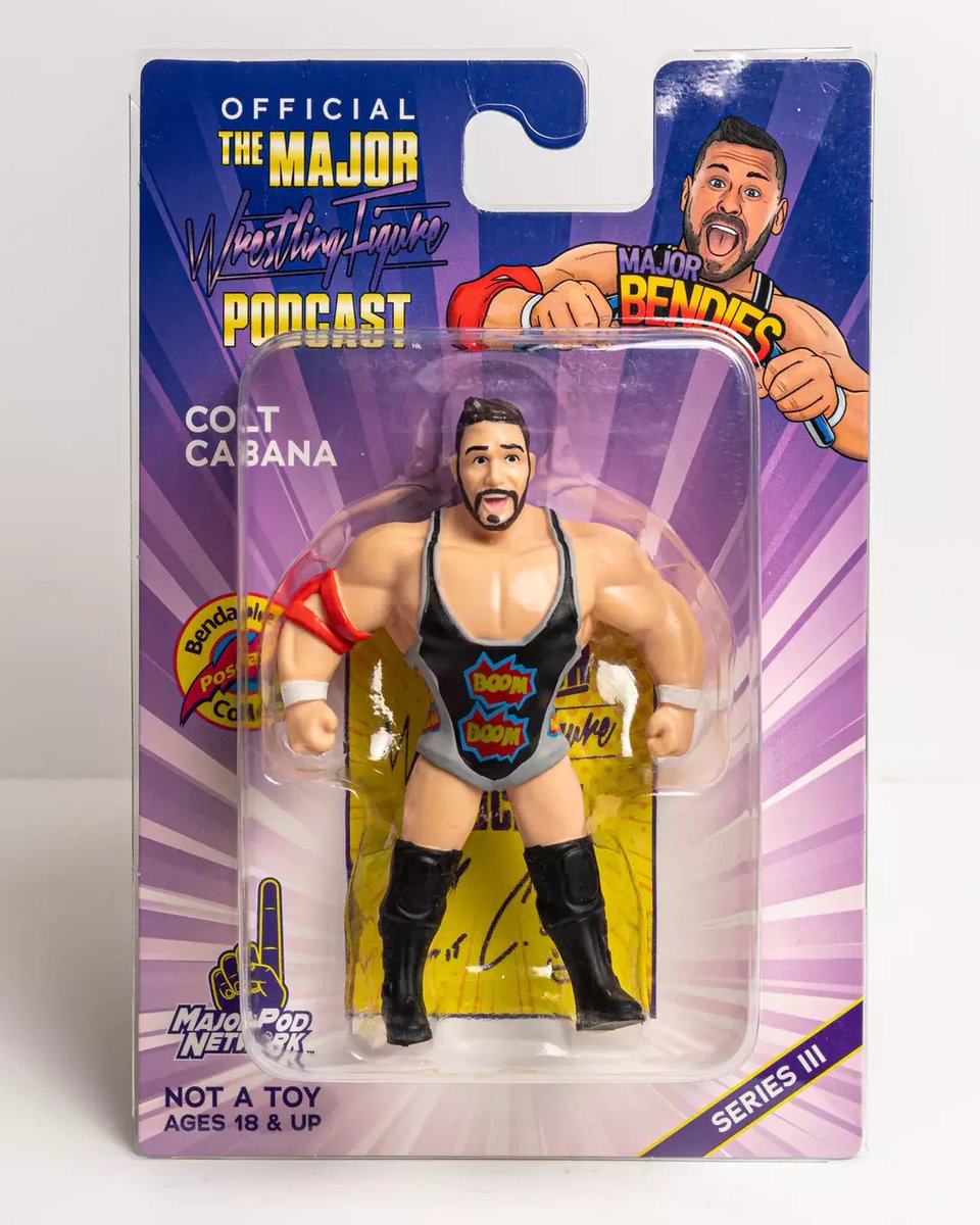 WrestlingInc's tweet image. RT + Follow @WrestlingInc for a chance to win a Colt Cabana Series 3 Major Bendie! @MajorWFPod