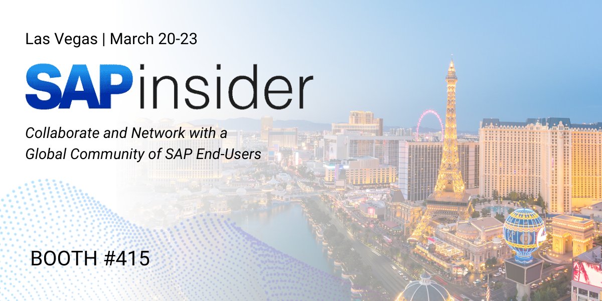 Join <a href="/Worksoft/">Harish Verma</a> on March 20-23 at SAPinsider 2023 conference in Las Vegas at the must-attend event of the year with other experts, partners, and customers to discover how to master your SAP implementation and digital transformation. hubs.ly/Q01GvKyT0