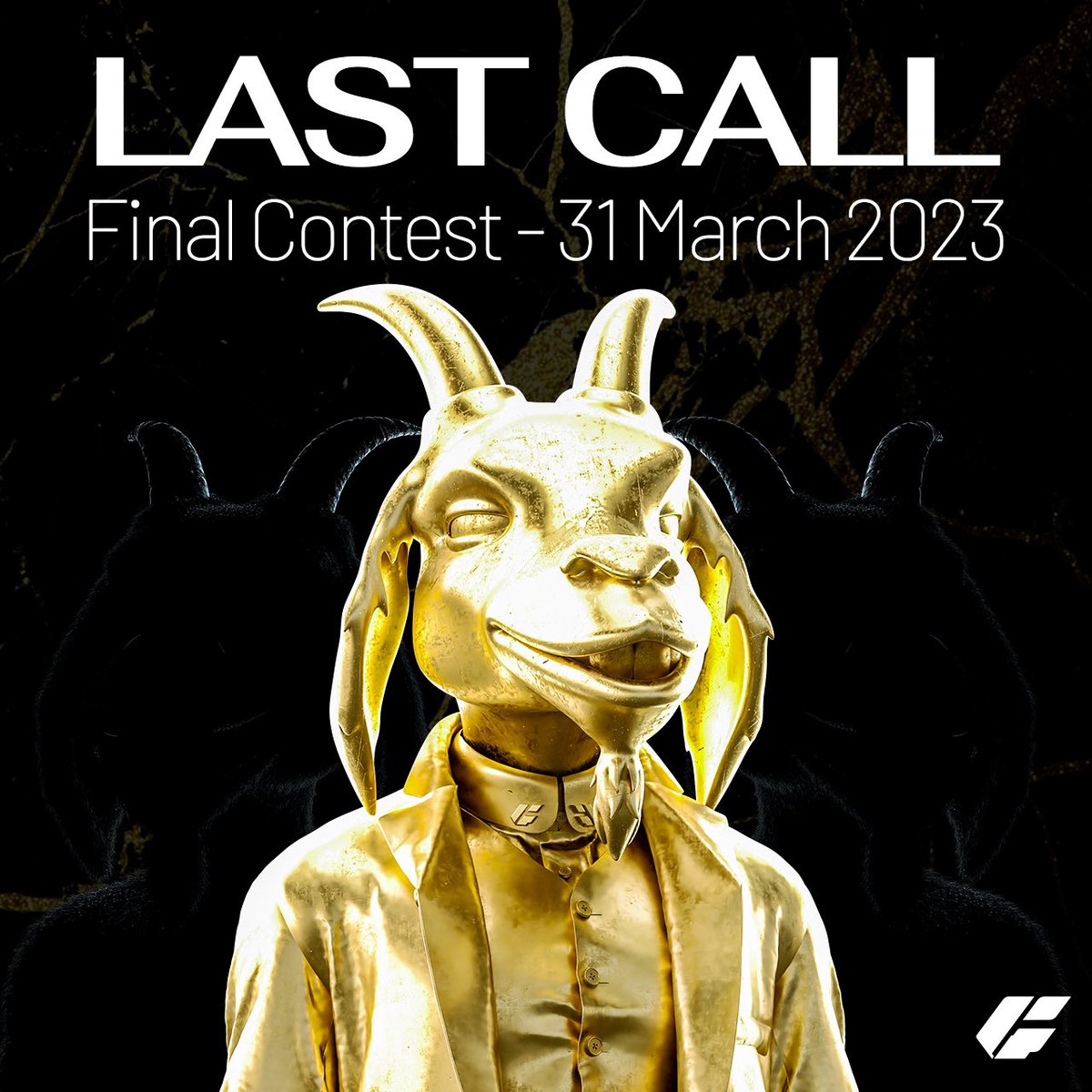 🐐NEW CONTEST with prizes is available: to participate, you will need to sell at least 5 Goats in affiliation by 31 March, whoever sells the most Goats in affiliation will be entitled to the following prizes: 

🏆 1st Place: 5 bales of hay + 1 Goat
🏆 2nd Place: 2 Goats

#nft