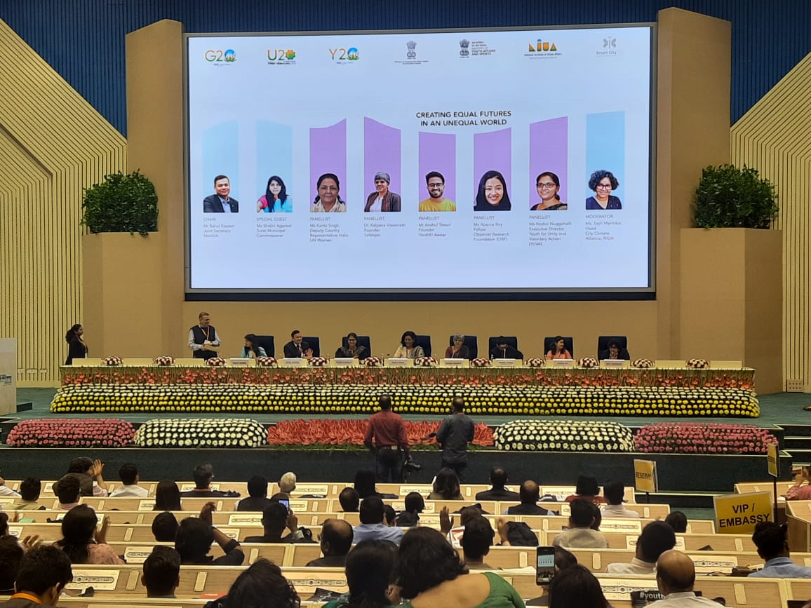 C3_NIUA's tweet photo. National #YOUTH Conclave is ON!
Follow the proceedings
#Participate in discourse around Y20 themes
Think #climate Think #Sustainability
Calling youth to participate in #Governance #democracy #urban
Find more 👉 https://t.co/Bqi9VcFHbl
#U20Y20India #G20India #ClimateProIndia https://t.co/zESnK8jksc