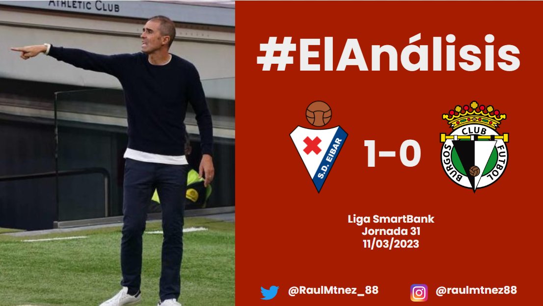 #ElAnálisis Nº4

¿Cómo jugó la <a href="/SDEibar/">SD Eibar</a> ante el <a href="/Burgos_CF/">Burgos Club de Fútbol</a> para lograr la victoria que le coloca como líder de la Liga SmartBank? Vamos a verlo.

Se agradece un RT si te gusta.

Hecho con <a href="/MetricaSports/">Metrica Sports</a> 

📹Vídeo: drive.google.com/file/d/1bkrICY…