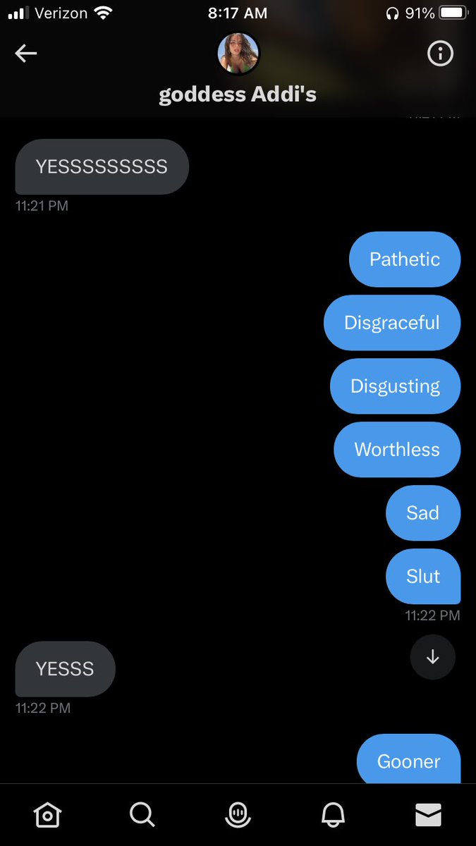 goon4monk's tweet photo. @braindeadpuppet @Editorpuppy1 @goddessadddison Hmmmmm not sure she’s even a mommy after this one https://t.co/zRR9GjVBai