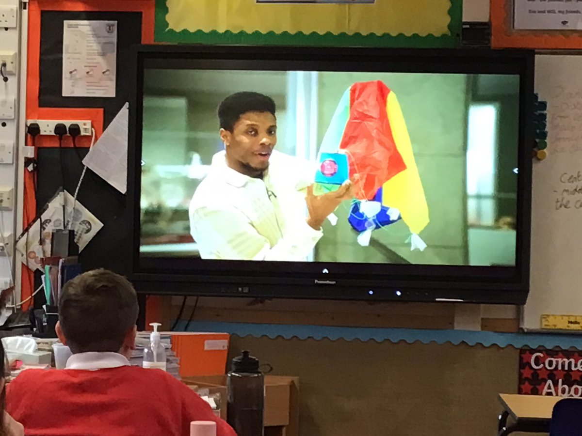 TJPrimary's tweet photo. Year 6 took part in the #BBCLiveLessons today looking at Friction, Air resistance and Space! We even created our own Space Shuttle thinking about air resistance to safely bring our astronauts back from the ISS! #TJScience #BritishScienceWeek #TJYear6 https://t.co/p5yJ9OtQke