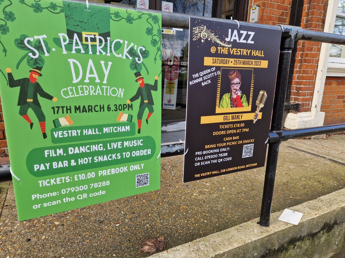 Live in Mitcham and looking for a great evening out with friends? Look no more, St Patrick's night Friday 17th, and New regular Jazz club starting Saturday 25th March!! Pre ordered ticket entry only. #greatniteout, #community <a href="/MCOrganisations/">Merton Connected</a> <a href="/whatsoninmerton/">What's on in Merton</a> @better4mitcham